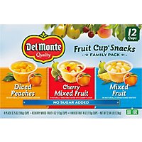 Del Monte Fruit Cup Snacks Family Pack 12 Count - 2.94 LB - Image 2
