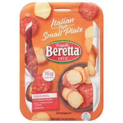 Beretta Small Plate Calabrese Salami Provolone Cheese Crostini - 2.5 OZ