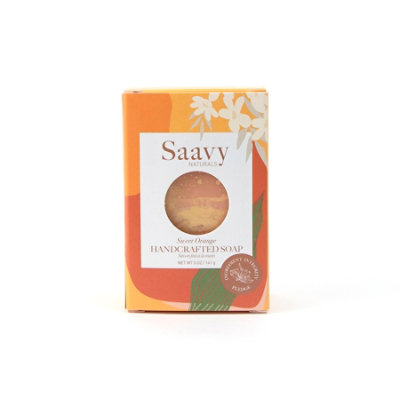 Saavy Naturals Sweet Orange Handcrafted Soap 5oz - EA - Image 1