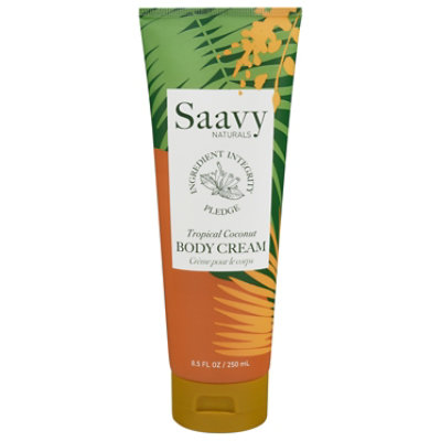 Saavy Naturals Tropical Coconut Body Cream 8.5 Fl Oz - EA - Image 3