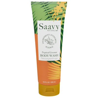 Saavy Naturals Tropical Coconut Body Wash 8.5 Fl Oz - EA - Image 2