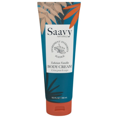 Saavy Naturals Tahitian Vanilla Body Cream 8.5 Fl Oz - EA - Image 3