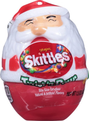 Skittles Holiday Original Twist N Pour Chewy Christmas Candy Dispenser - 1.5 Oz - Image 1