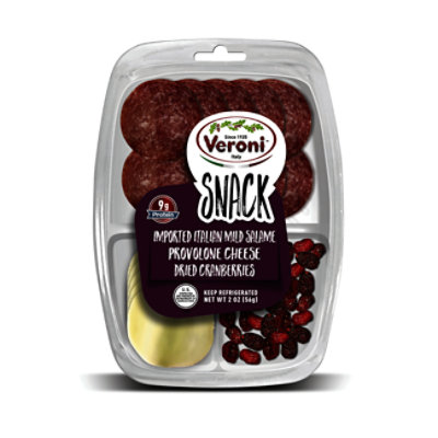 Veroni Snack Pack Mild Salami Provolone Cheese & Cranberries - 2 OZ - Image 1