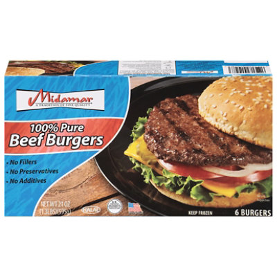 Halal Pure Beef Burgers 21 OZ jewelosco