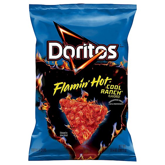 Doritos Tortilla Chips Flamin Hot Cool Ranch 9 1/4 Oz - 9.25 OZ