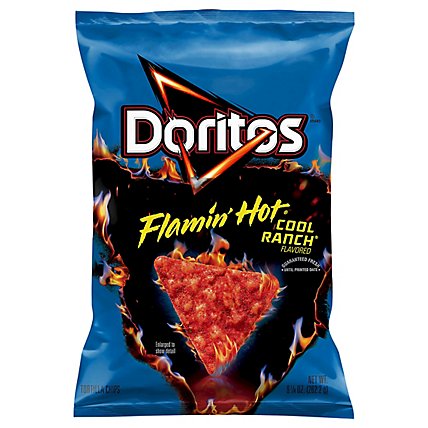 Doritos Tortilla Chips Flamin Hot Cool Ranch 9 1/4 Oz - 9.25 OZ - Image 1