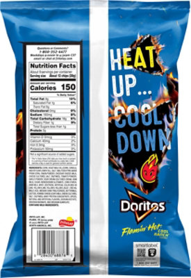 Doritos Tortilla Chips Flamin Hot Cool Ranch 9 1/4 Oz - 9.25 OZ - Image 6