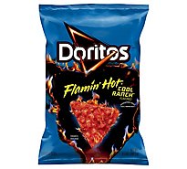 Doritos Tortilla Chips Flamin Hot Cool Ranch 9 1/4 Oz - 9.25 OZ