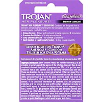 Trojan Her Pleasure Lubricated Condoms - 3 Count - Image 3