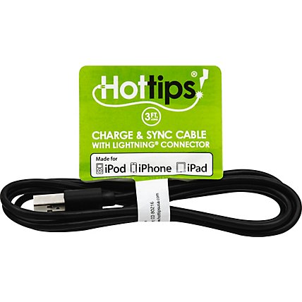 Hottips Apple Lightning MFI Cable - Each - Image 2