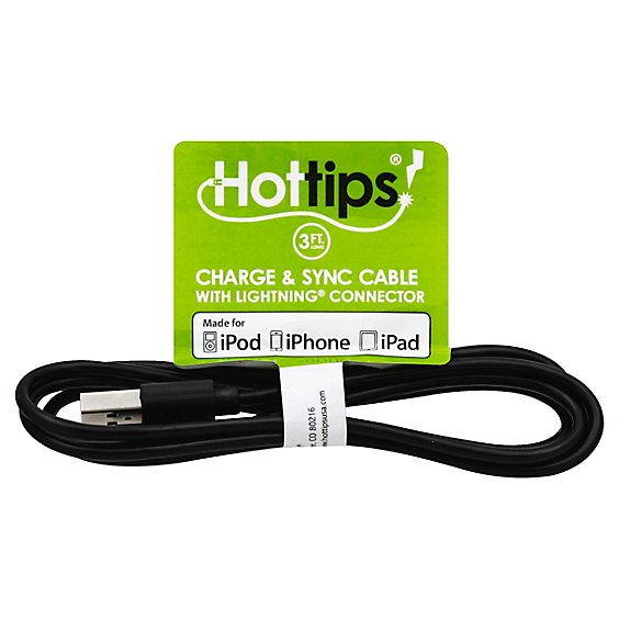 Hottips Apple Lightning MFI Cable - Each