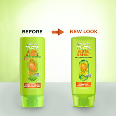 Garnier Fructis Sleek & Shine Smoothing Conditioner for Frizzy Dry Hair - 3 Fl. Oz. - Image 5