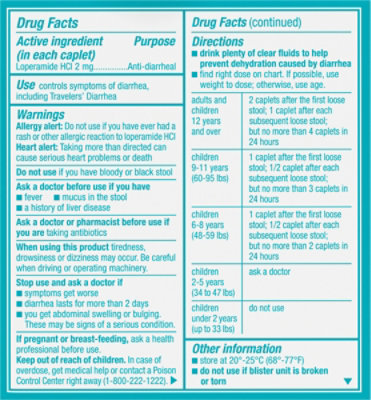 Imodium Anti Diarrheal Caplets - 6 Count - Image 5