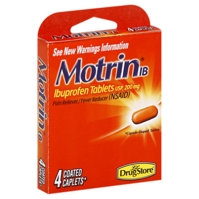 Motrin 200 Mg Ibuprofen Tablets - 4 Count