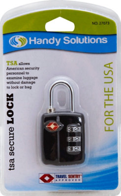 Handy Solutions Tsa Travel Lock Carded - Each - Image 2