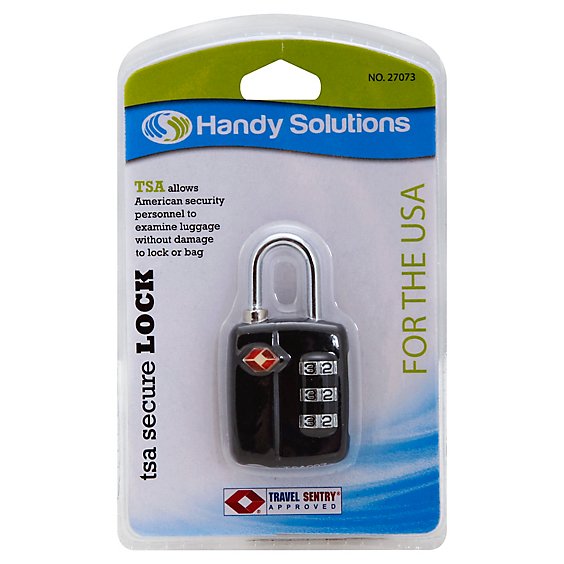 Handy Solutions Tsa Travel Lock Carded - Each