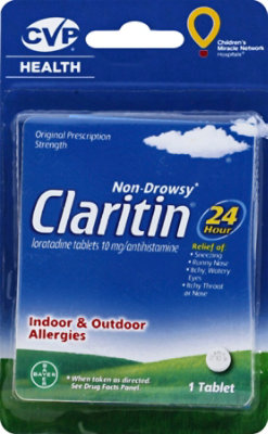 Claritin 10 Mg Allergy Relief Non Drowsy Tablet - Each - Image 2