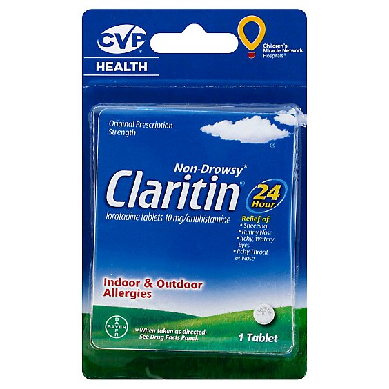 Claritin 10 Mg Allergy Relief Non Drowsy Tablet - Each