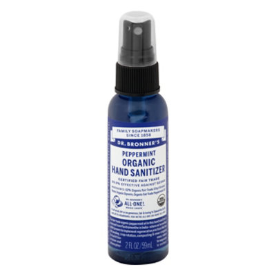 Dr. Bronner's Peppermint Organic Hand Sanitizer - 2 Oz - Image 2