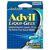 Advil Liqui Gels Ibuprofen Capsules - 4 Count - Image 3