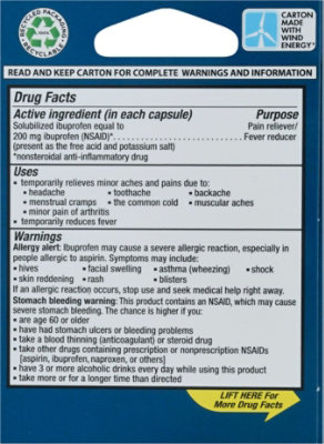 Advil Liqui Gels Ibuprofen Capsules - 4 Count - Image 5