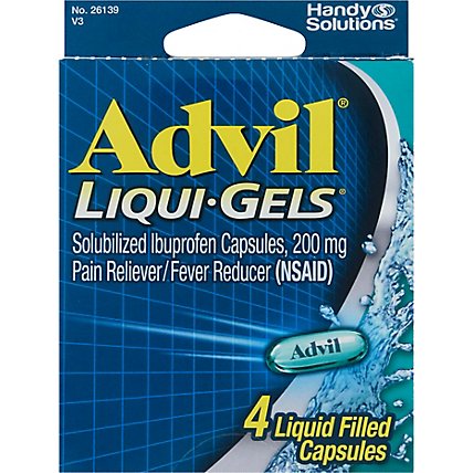 Advil Liqui Gels Ibuprofen Capsules - 4 Count - Image 2