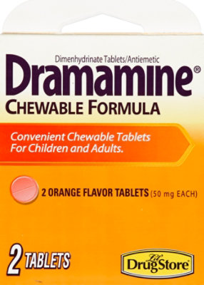 Dramamine Dimenhydrinate Chewable Tablets - 2 Count - Image 2