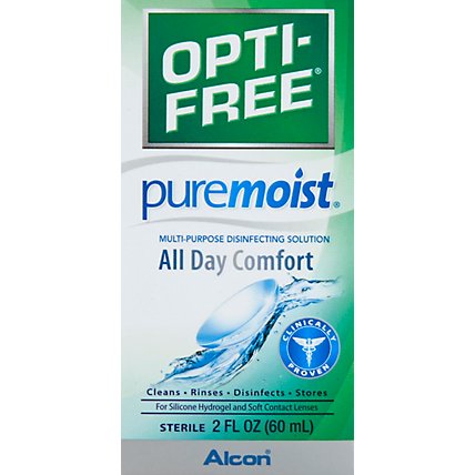 Opti-Free Pure Moist Contact Lens Solution - 2 Fl. Oz. - Image 2