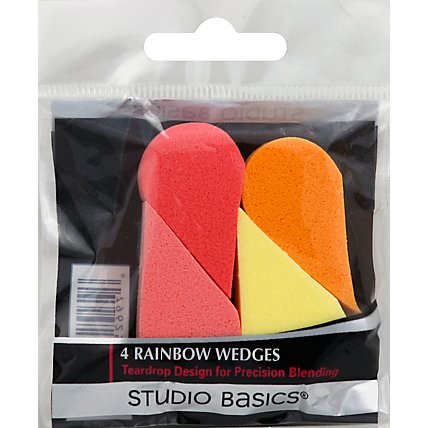 Studio Basics Cosmetic Rainbow Wedges - 4 Count - Image 2