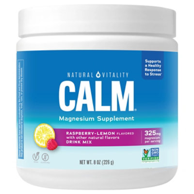 Natural Vitality Calm Powder Rspbry Lmn - 8 OZ - Image 3