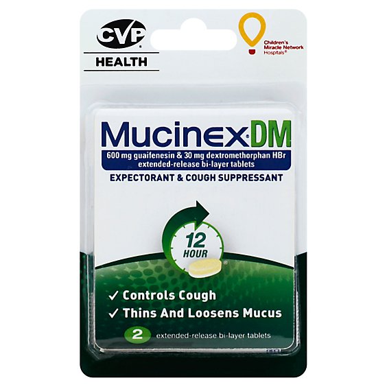 Mucinex Dm Tablets - 2 Count