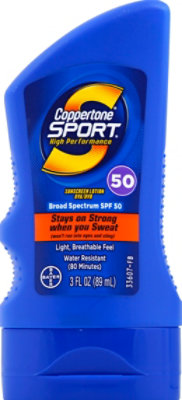 Coppertone Sport SPF 50 Sunscreen Lotion - 3 Fl. Oz. - Image 2