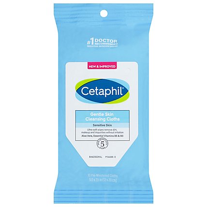 Cetaphil Gentle Skin Cleansing Cloth - 10 Count - Image 1