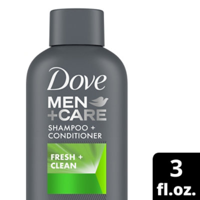 Dove Men + Care Fresh & Clean Shampoo + Conditioner - 3 Oz - Image 1