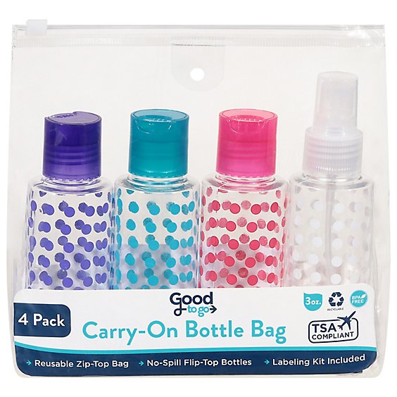 Good To Go Carry On Bottle Kit Tray Pack - Each