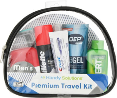 Handy Solutions Premium Mens Travel Kit 9 Count - Each - Image 2