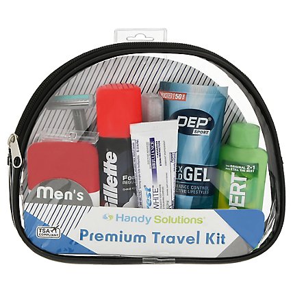 Handy Solutions Premium Mens Travel Kit 9 Count - Each - Image 1