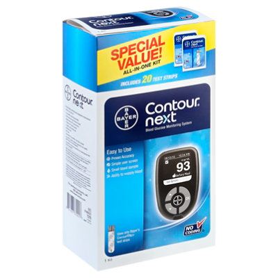 Bayer Contour Next Blood Glucose Monitoring System Each Albertsons