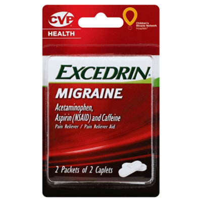 Excedrin Migraine Caplets - 4 Count