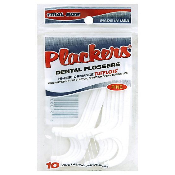 Plackers Dental Flosser Trial Size - 10 Count