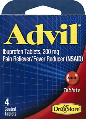 Advil Ibuprofen Tablets - 4 Count - Haggen