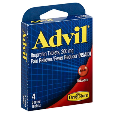 Advil Ibuprofen Tablets - 4 Count