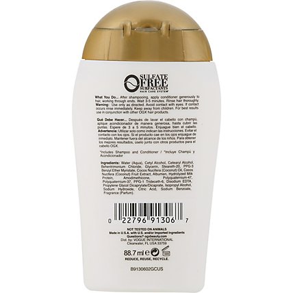 Ogx Coconut Milk Conditioner - 3 Fl. Oz. - Image 5