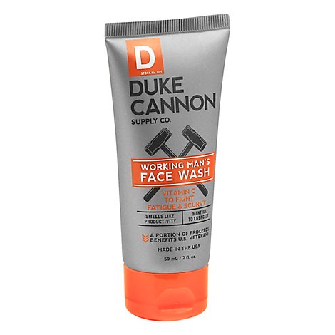 Duke Cannon Working Mans Face Wash Travel Size - Each