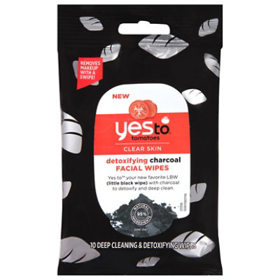 Yes To Tomatoes Detoxifying Facial Wipes - 10 Count - Image 1