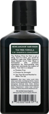 Duke Cannon News Anchor 2 in 1 Tea Tree Hair Wash Travel Size - Each - Image 5