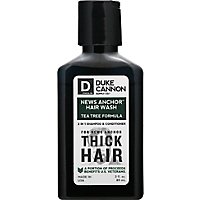 Duke Cannon News Anchor 2 in 1 Tea Tree Hair Wash Travel Size - Each - Image 2
