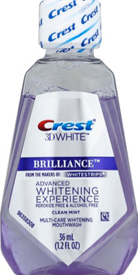 Crest 3d White Brilliance Whitening Mouthwash - 1.2 Fl. Oz. - Image 2