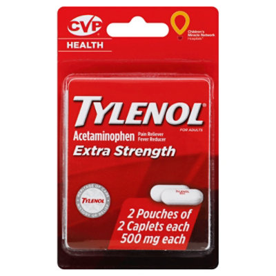 Tylenol Extra Strength Caplets - 4 Count